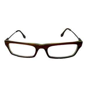 Hugo Boss‎ Hugo 0024 Titanium Eyeglasses Frames Brown Square Full Rim H3734